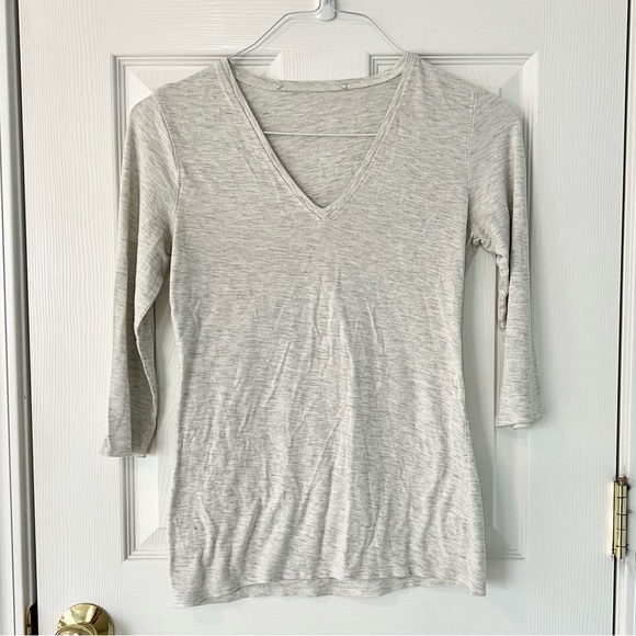 Three Quarter Sleeve Tee Shirt Neutral color - Picture 2 of 3